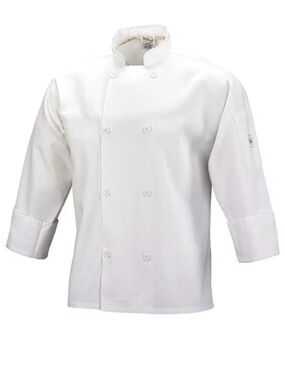 NEW Mercer Millennia Cutlery Unisex White Chef Coat size: 1X